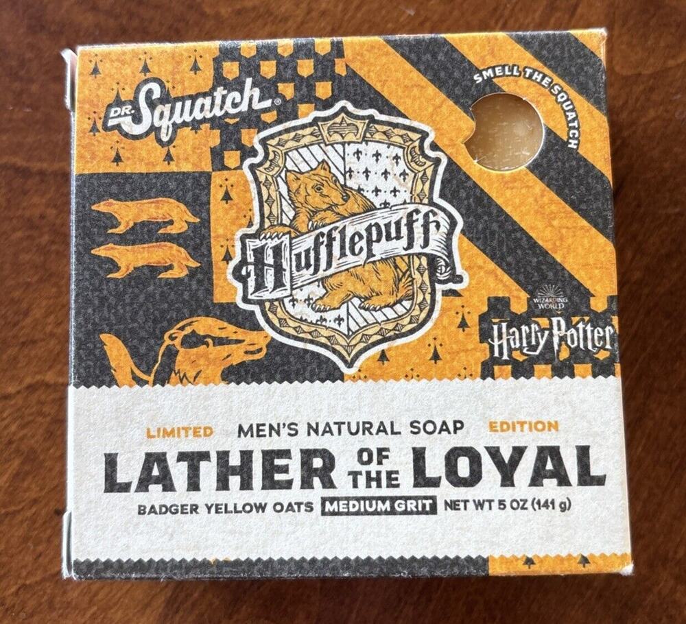 Dr. Squatch  Harry Potter Lather Of The Loyal Hufflepuff Soap Limited Edition